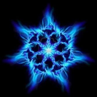 Blue Fire Heart Image For