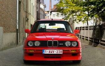 Bmw E30 M3 M Power Red Street Wallpaper