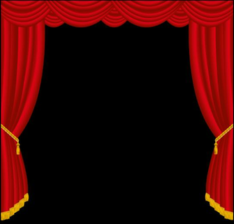 Nengsyh On Art Red Curtains Stage