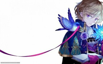 Wallpaper Anime Guy Book Birdie Desktop In