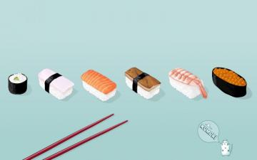 Sushi Computer Wallpaper Desktop Background Id