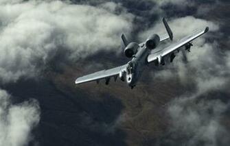 Wallpaper A Thunderbolt Ii Attack Aircraft Clouds