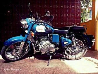 Royal Enfield Classic Blue Lagoon By Yadavthyagaraj On