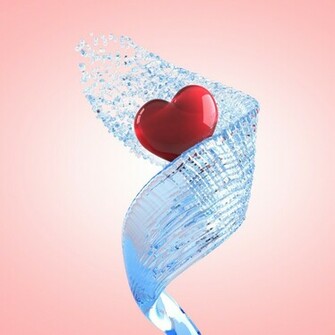 3d Heart Shaped iPad Background Best Wallpaper