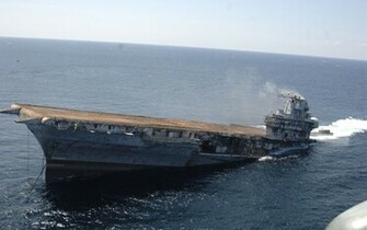 Sinking Aircraft Carrier Wallpaper