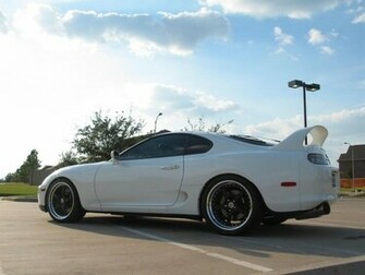 White Toyota Supra HD Wallpaper Background