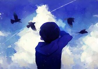 Bird Clouds Hoodie Male Matsuno Karamatsu Osomatsu Kun San