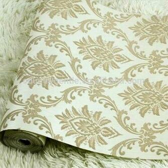 3d Effect Velvet Flock Wallpaper Pvc