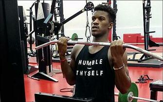 Jimmy Butler Wallpaper Lifts Weights At