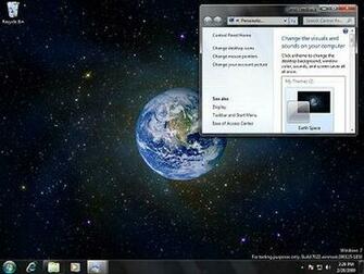Earth Space Windows Desktop Theme Themes