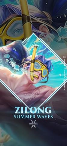 Zilong Summer Waves Mobile Legend Wallpaper Legends