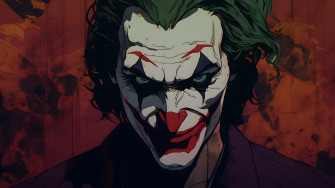 Aesthetic Joker Dark Red Desktop Wallpaper 4k