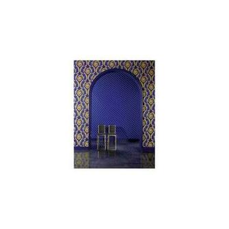 Home Shop By Style Stripe Barocco Navy Wallpaper