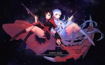 Ruby Rose Weiss Schnee Rwby Weapon Beautiful Girls Animation HD