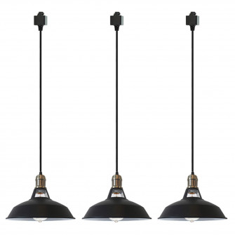 Fsliving H Track Pendants Lighting Iron Art Macaron Black Wallpaper