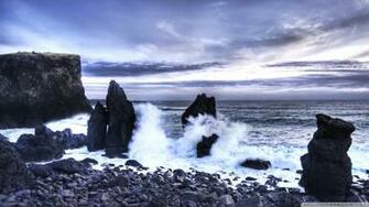 Iceland Sea Shore Wallpaper