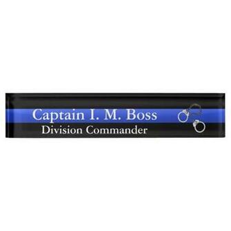 Thin Blue Line Flag Wallpaper Shackles Desk