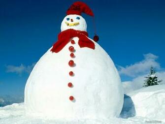 Fat Snowman Desktop Pc And Mac Wallpaper