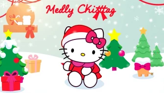 Hello Kitty Merry Christmas Wallpaper