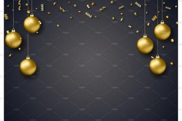 New Year Background Years Invitation