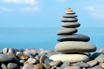 Beach Stones HD Wallpaper