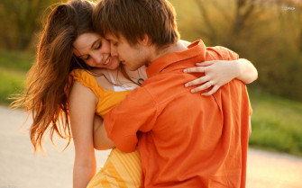 Cute Couple Hug For Mobile Wallpaper iPhone Is