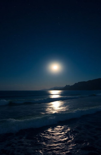 Night Ocean Wallpaper