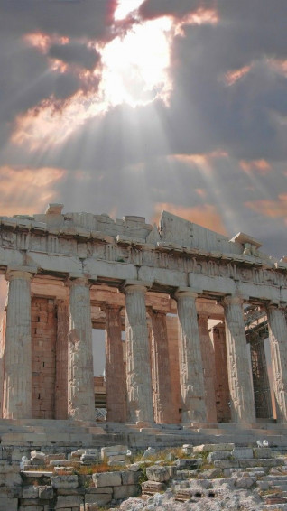 Parthenon Temple Athenian Acropolis Greece Wallpaper