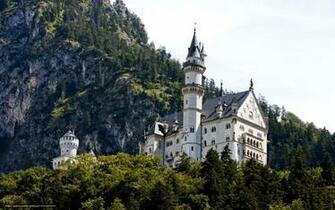 Wallpaper Bavaria Castle Germany Mountains Desktop