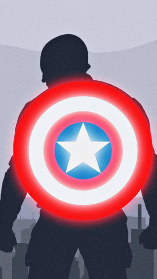 Captain America Shield iPhone Wallpaper