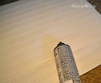 The Entire Bookcase Including Wallpaper A Coat Of White Paint
