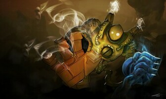 Blitzcrank Fan Art League Of Legends Wallpaper