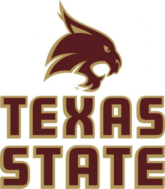 Texas State University Bobcats Stitched Uniform Framed Print