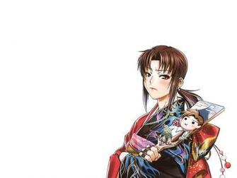 Wallpaper Brunettes Black