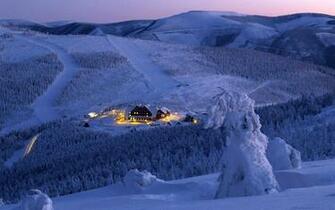 Best Winter Skiing Hotels HD Wallpaper Widescreen