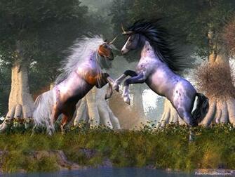 Fantasy Unicorns Computer Desktop Wallpaper