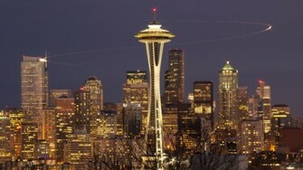Wallpaper Space Niddle Needle Seattle Washington