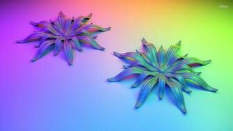Metallic Flowers Wallpaper