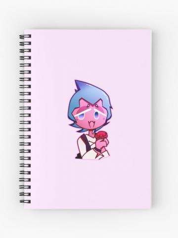 Sorbet Shark Cookie Spiral Notebook By Q Uzi