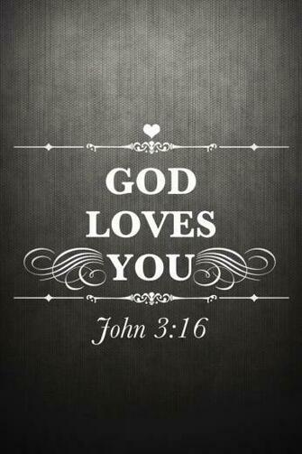 John God Loves You Christian iPhone Wallpaper Lock Screen