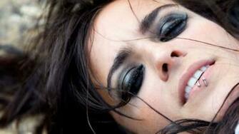 Bebe Girl Face Piercing Brunette Stock Photos Image HD