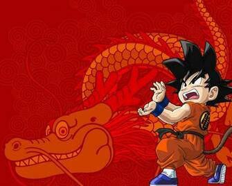Wallpaper Son Goku Guy Brunette Dragon