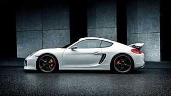 White Techart Porsche Cayman Wallpaper HD
