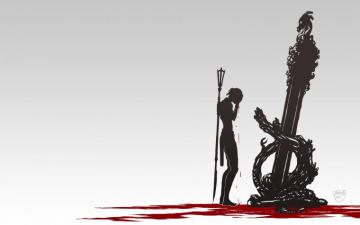 Dragon Age Silhouette Minimalism Wallpaper Mocah HD