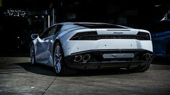 Lamborghini Huracan Rear Wallpaper HD