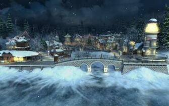 Christmas Village Wallpaper
