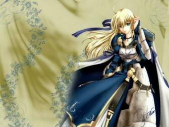 Anime Blue Saber Fate Stay Night HD Desktop Wallpaper