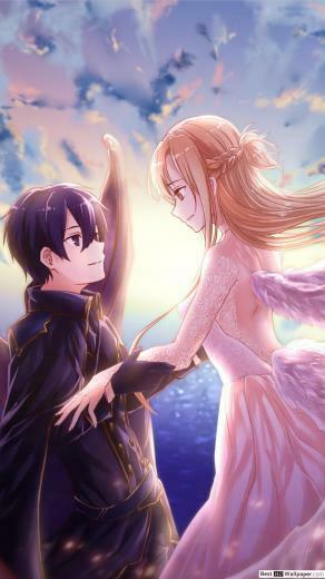 Kirito And Asuna Wallpaper iPhone Background