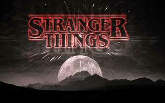 Stranger Things Dark Logo Full HD Wallpaper