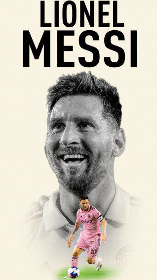 Messi Inter Miami iPhone Wallpaper HD Home Screen